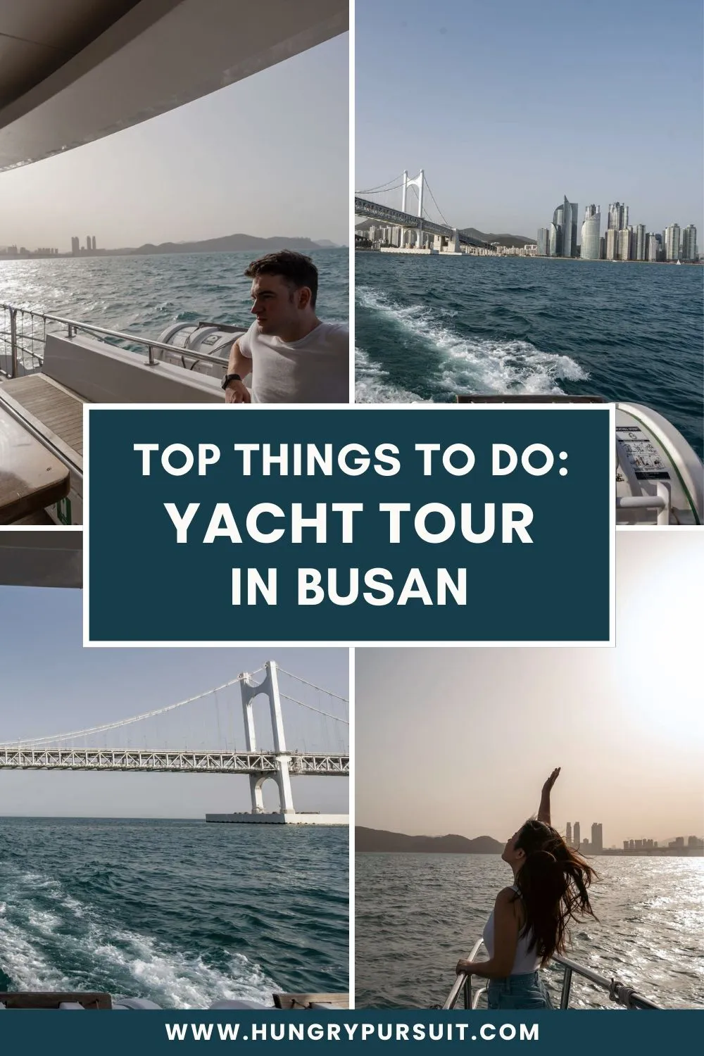 Busan yacht tour collage