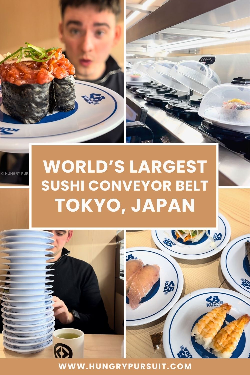 Sushi conveyor belt tokyo japan kura sushi