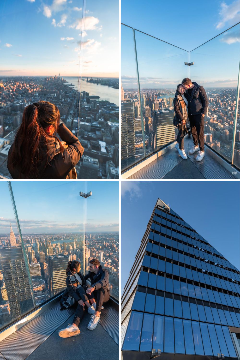 Visit the Edge Observation Deck NYC Couple Posing Best Things to do in NYC