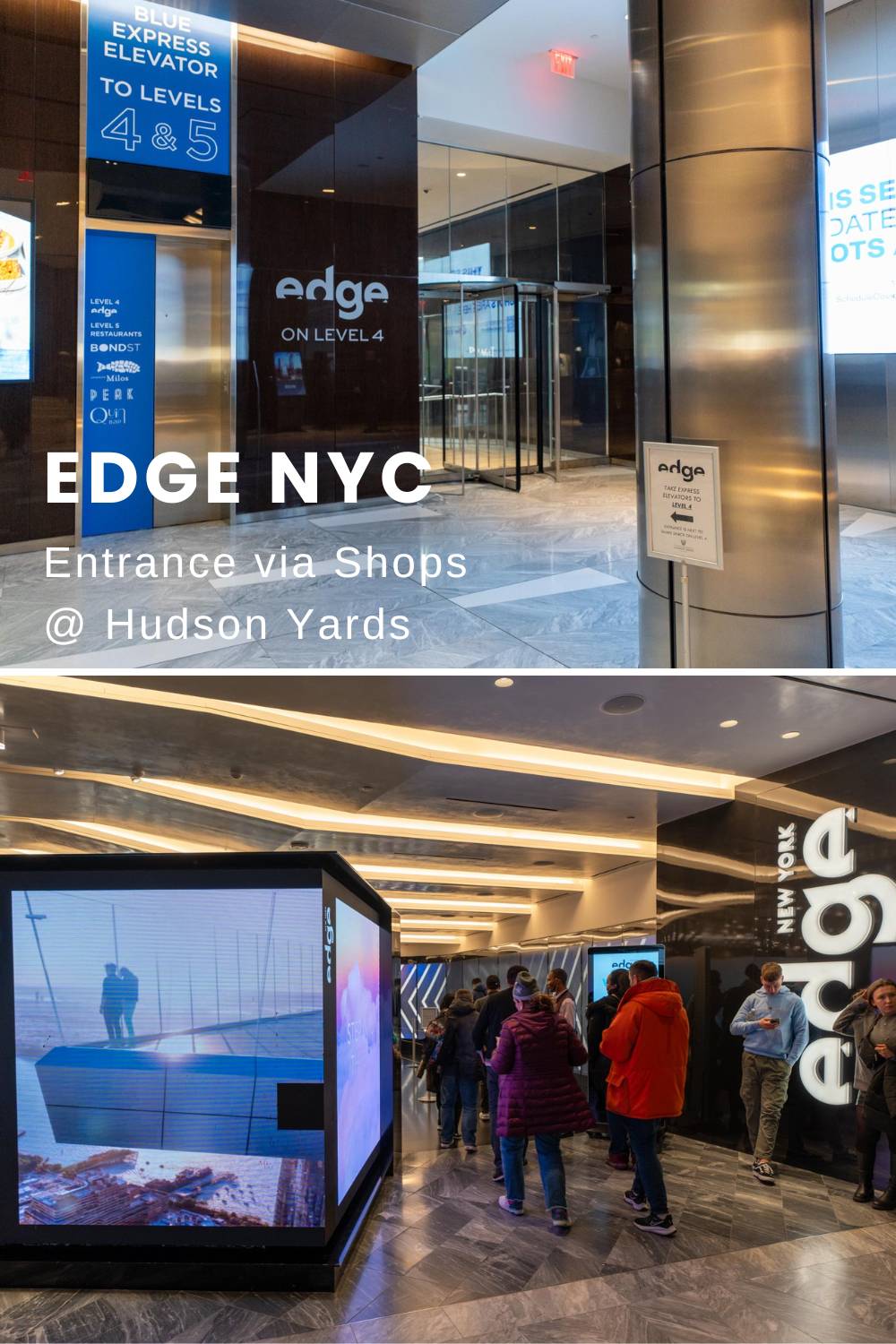 Edge Observation Deck NYC One Entrance Entrance Hudson Yards New York City