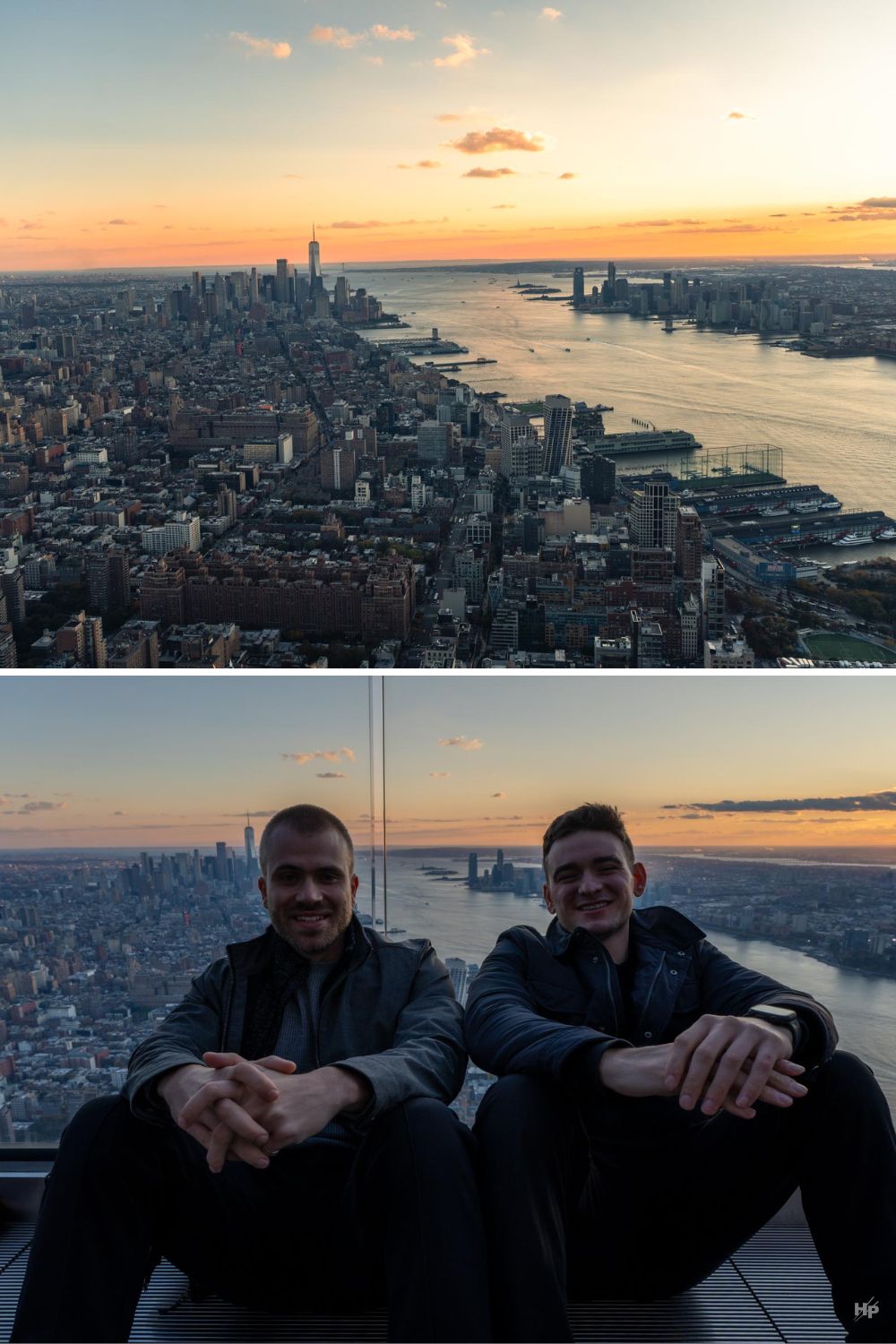 Edge Observation Deck NYC Sunset with friends