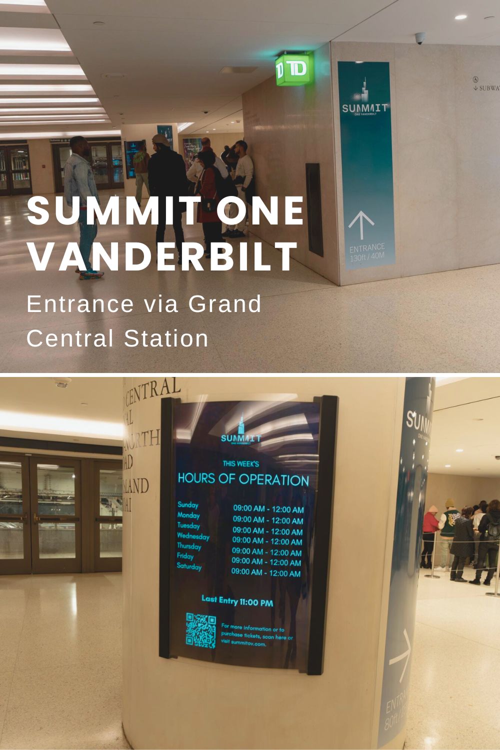 Summit One Vanderbilt NYC Guide Entrance Grad Central Station NYC Attraction