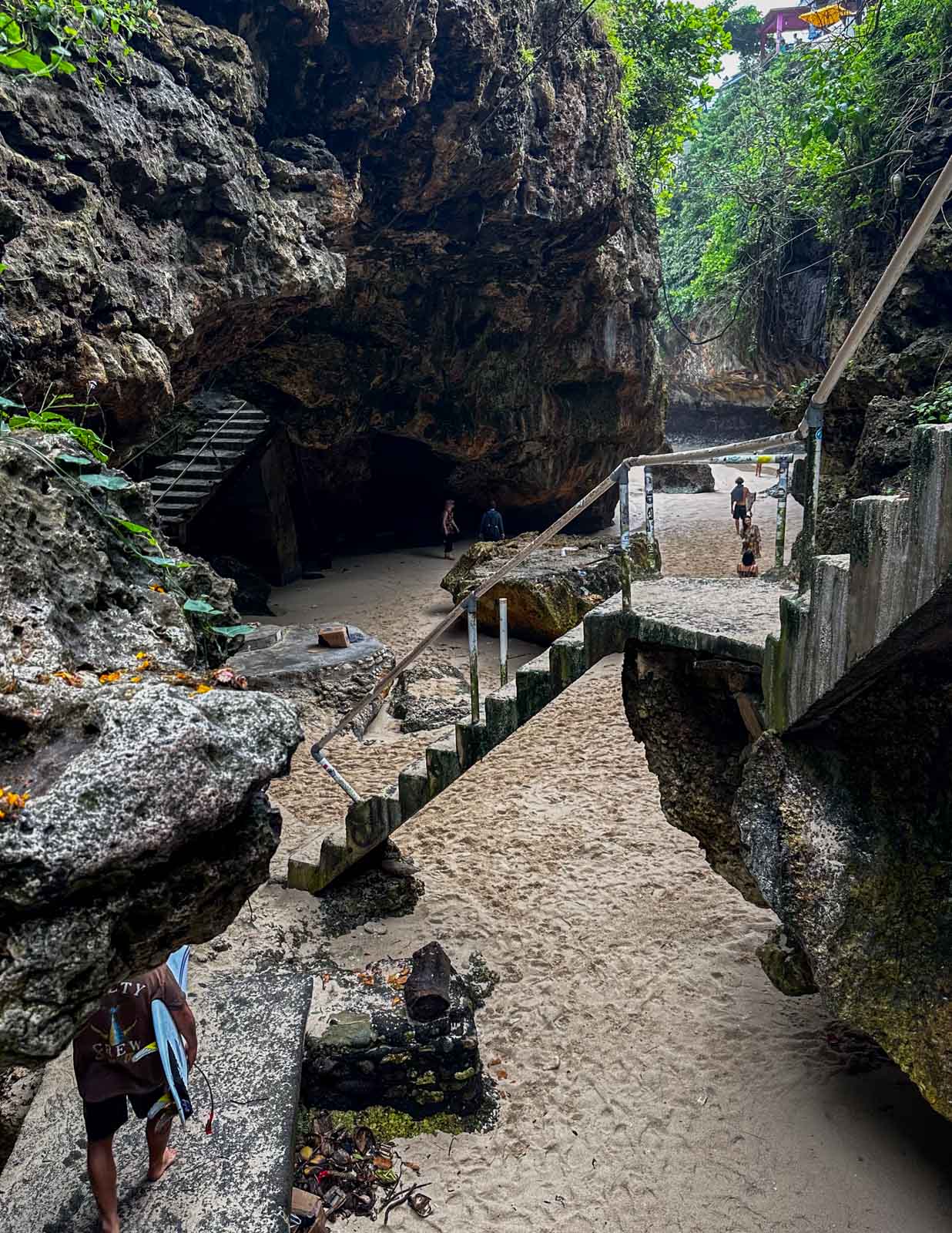 Suluban Beach Stairs Entrance
