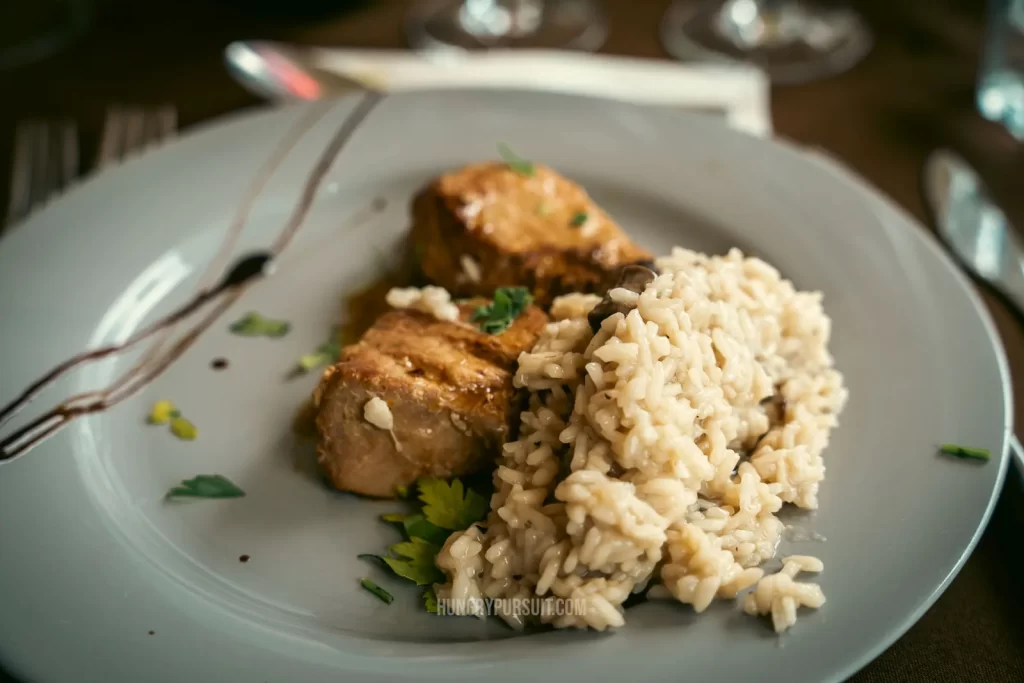 pork main course at the best Douro Valley Wine tour; Douro valley wine tasting