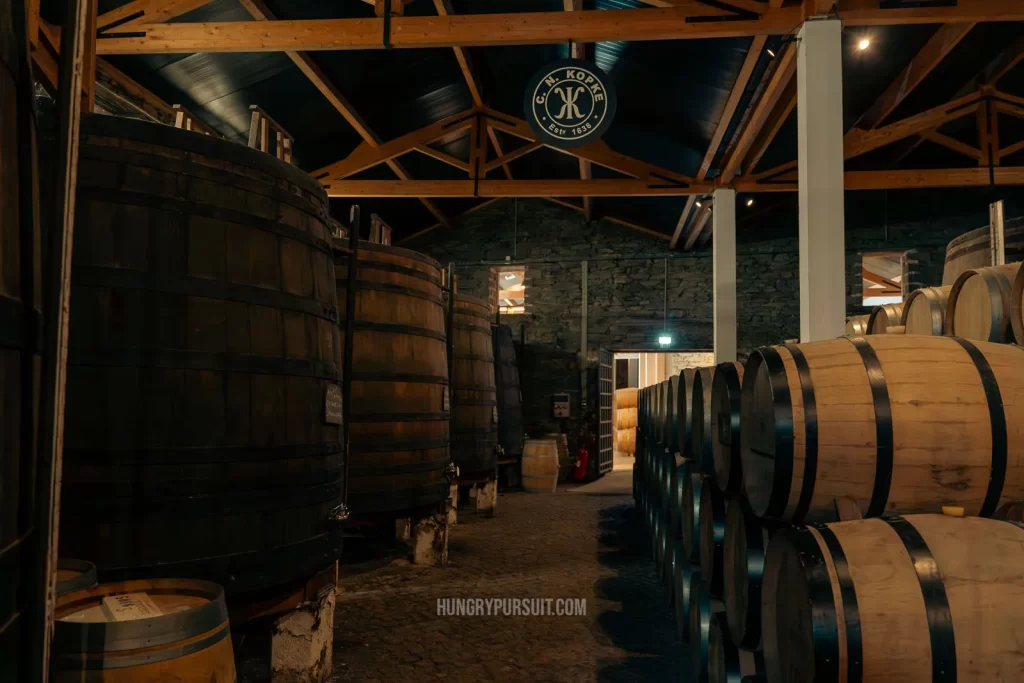 inside cellar on best douro valley wine tour