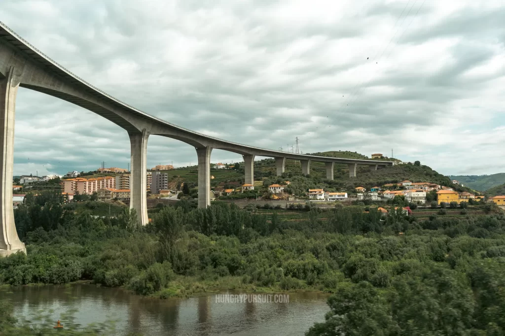 best Douro Valley wine tour; picture of bridge and landscape of the region