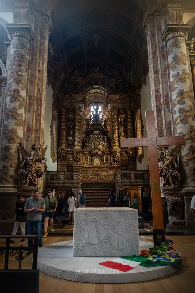 Church of São Gonçalo alter during best douro valley wine tour