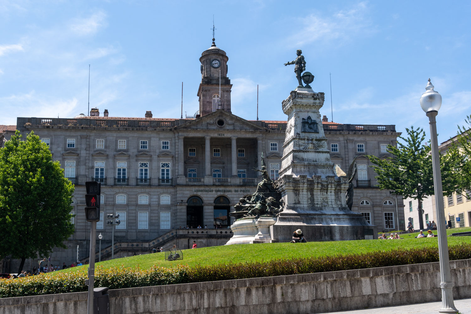 outside of bolsa palace in Porto Portugal; 2 days in porto itinerary.