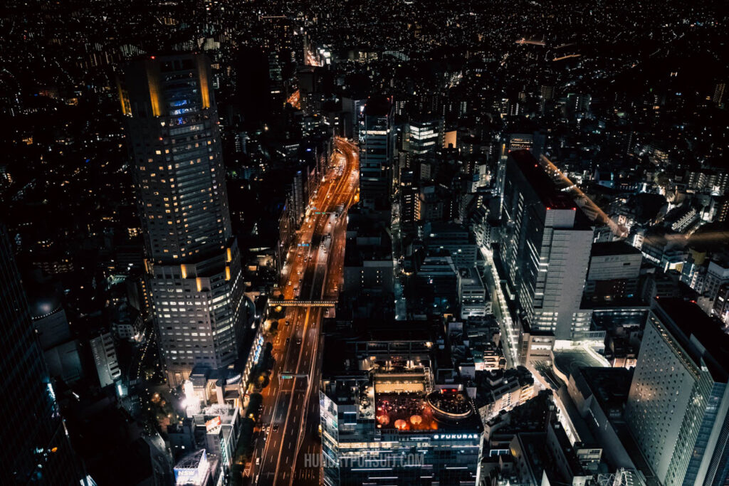 Buildings Best Photo Spots in Tokyo Japan on top of Shibuya Sky night views