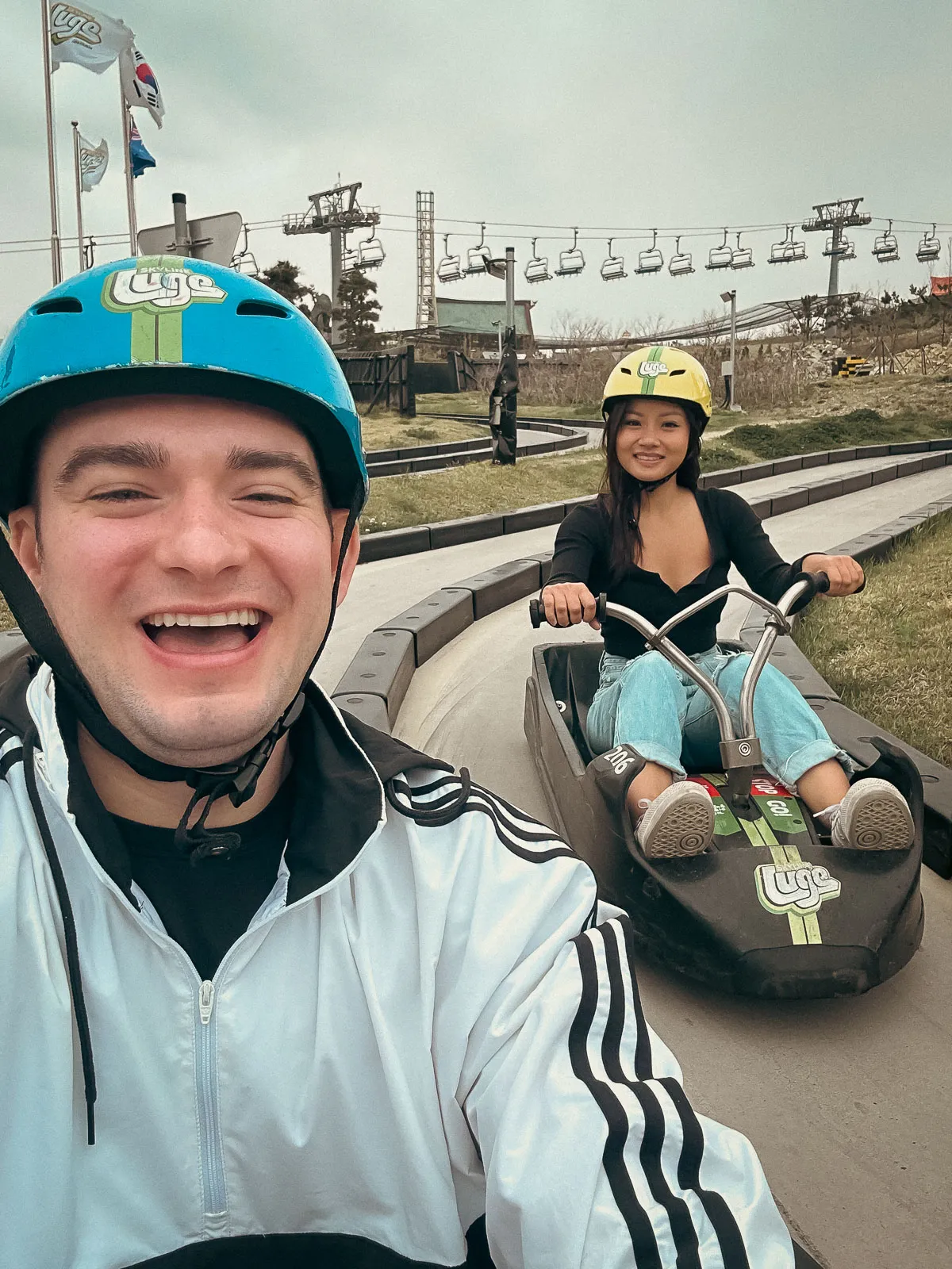 things to do in busan; skyline luge