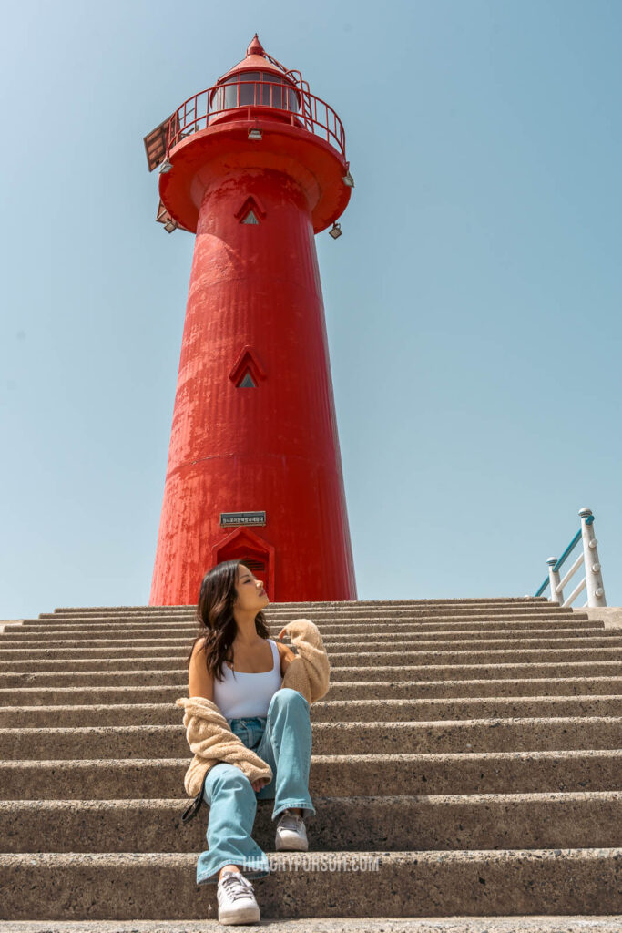 Cheongsapo twin lighthouse at haeundae blueline park; things to do in busan