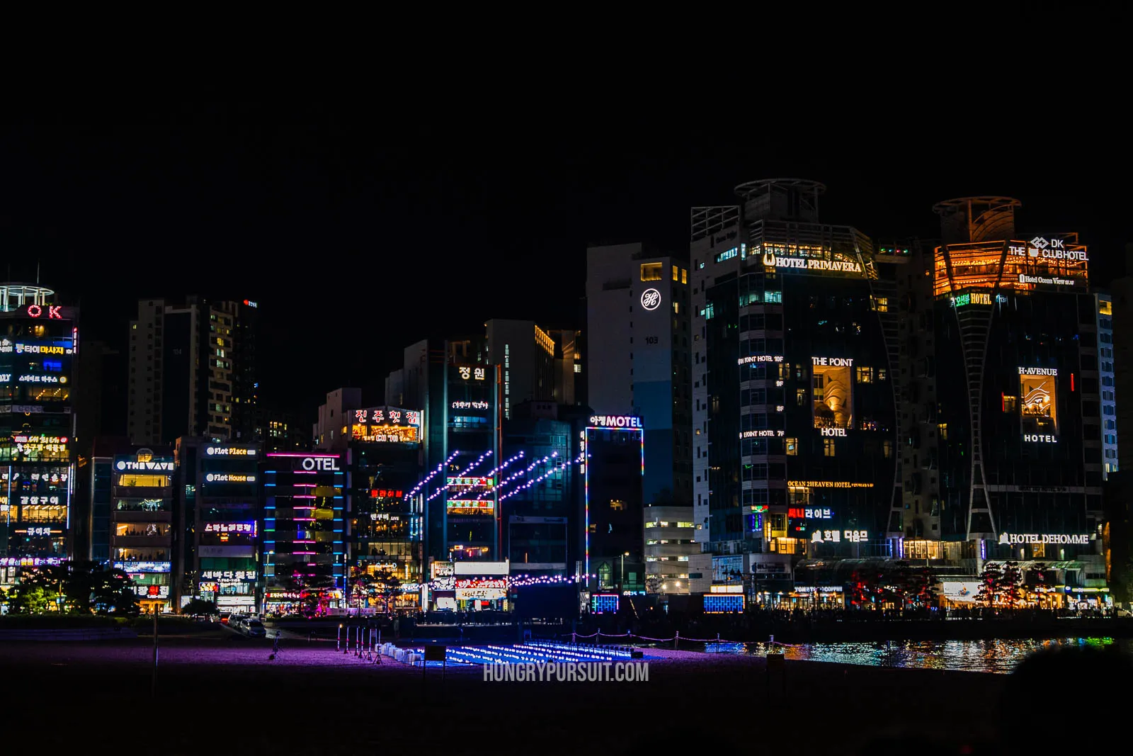 drone show beginning at gwangalli beach; things to do in Busan