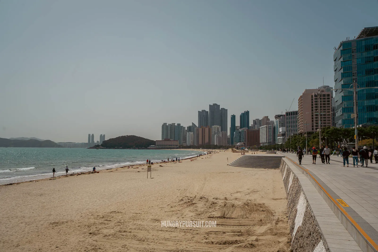 a panoramic view of haeundae beach things to do in busan