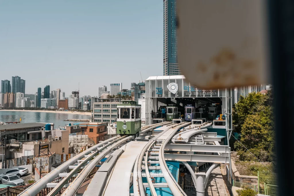 mipo station at haeundae blueline park