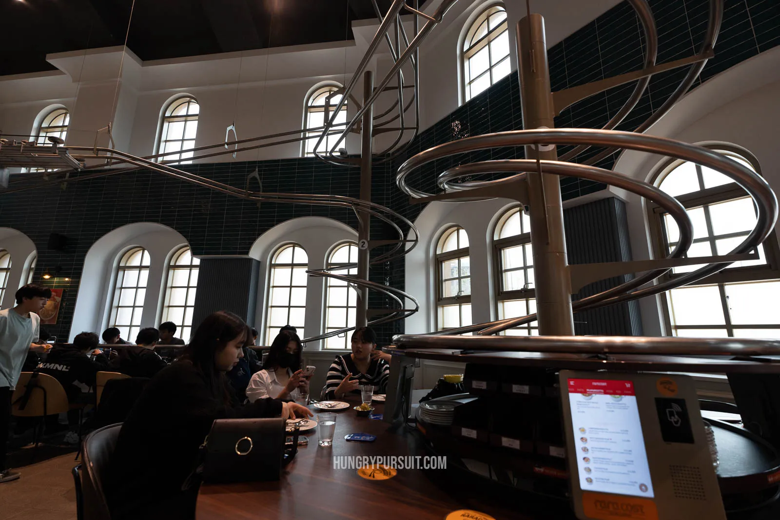 raracost rollercoaster restaurant at lotte world busan; things to do in busan