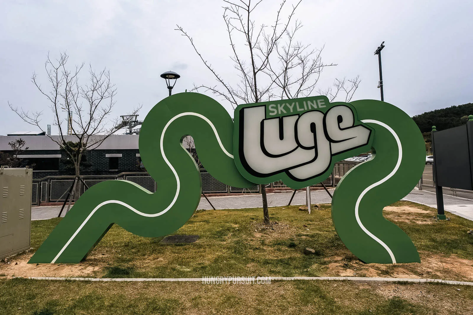 skyline luge sign; things to do in Busan