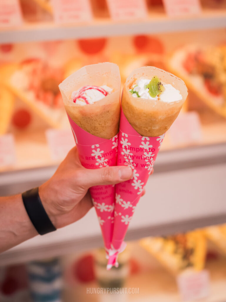 Foodie Best Photo Spots in Tokyo Japan Harajuku Crepes