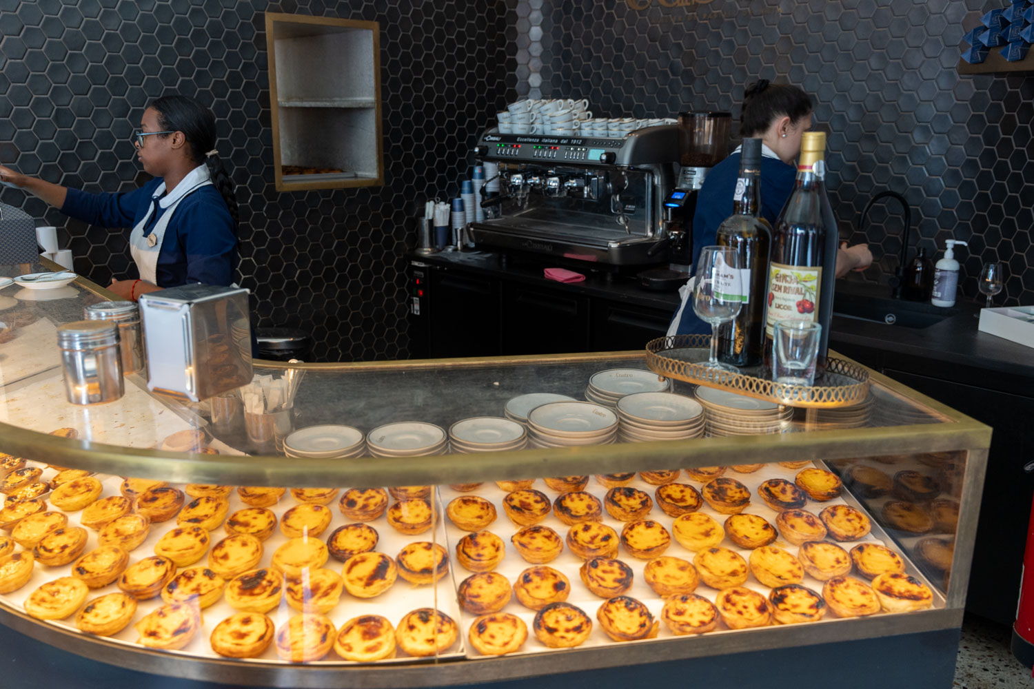 interior of Castro's Portuguese custard tarts; 2 days in porto itinerary.