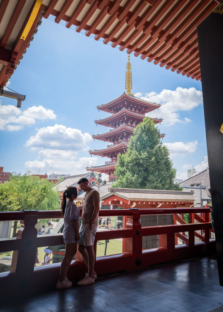 Sensoji Best Photo Spots in Tokyo Couple posing