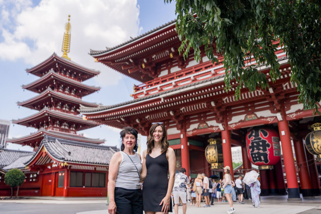 Sensoji Best Photo Spots in Tokyo mom and daughter