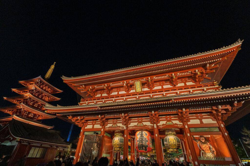 Sensoji Best Photo Spots in Tokyo Japan at night