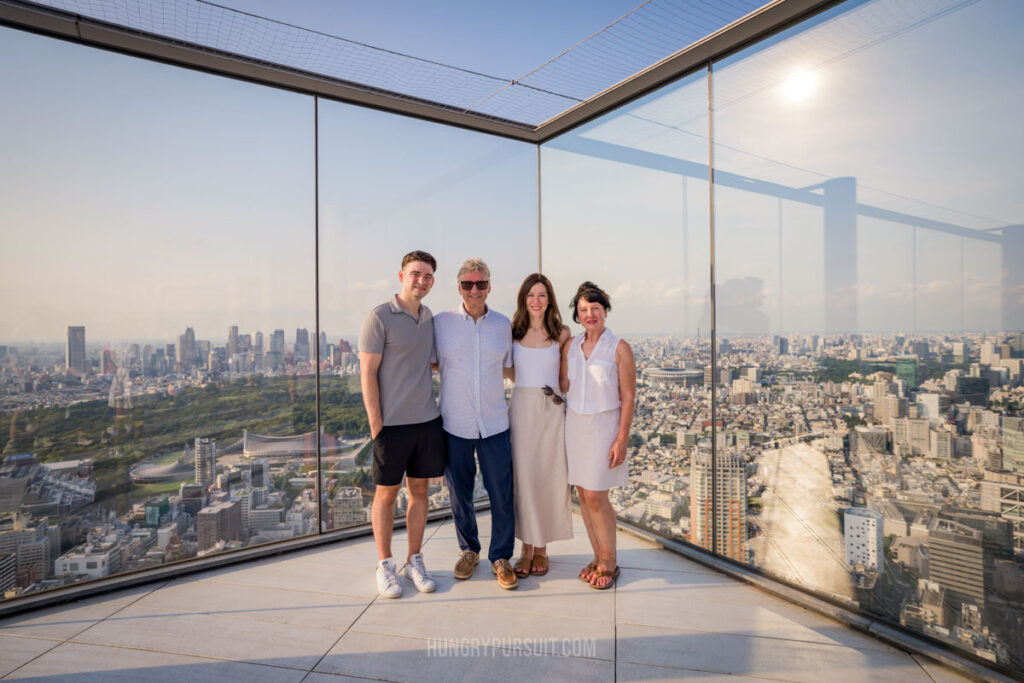 Shibuya Sky Best Photo Spots in Tokyo Japan Family photo