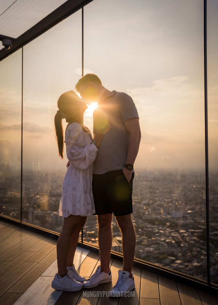 Shibuya Sky Best Photo Spots in Tokyo Japan Couple Sunset photo